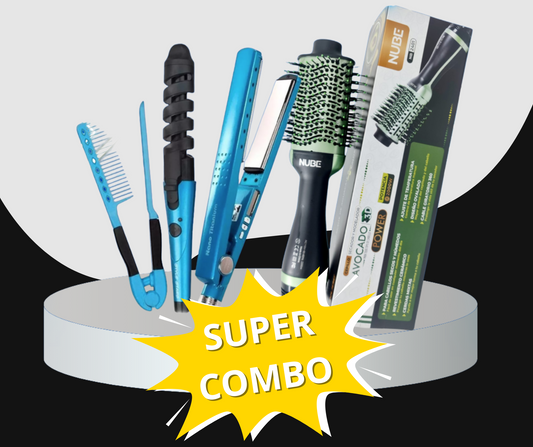 CEPILLO SECADOR + COMBO NANO TITANIUM