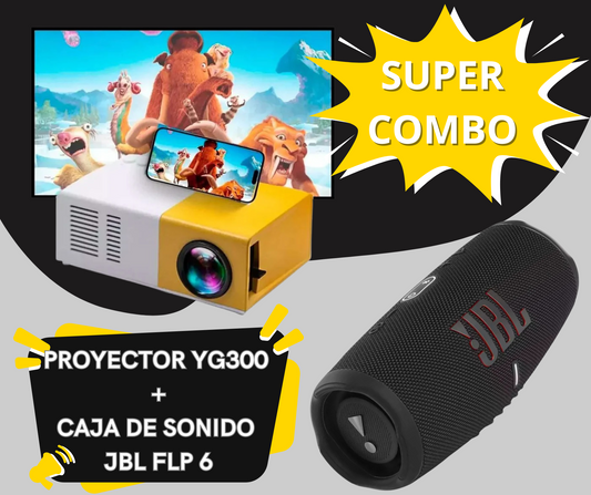 PROYECTOR YG300 + BAFLE FLIP 6 JBL