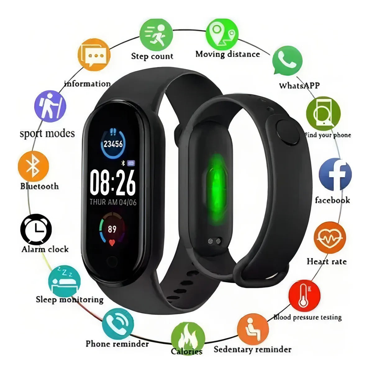 PULSERA INTELIGENTE SMARTBAND M7 SENSOR